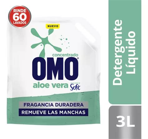 Omo ultra power aloe vera líquido Dp 3L Cuotas sin interés