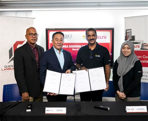 Qiu Signs Exclusive Deal To Be Peraks First Idp Ielts Computer