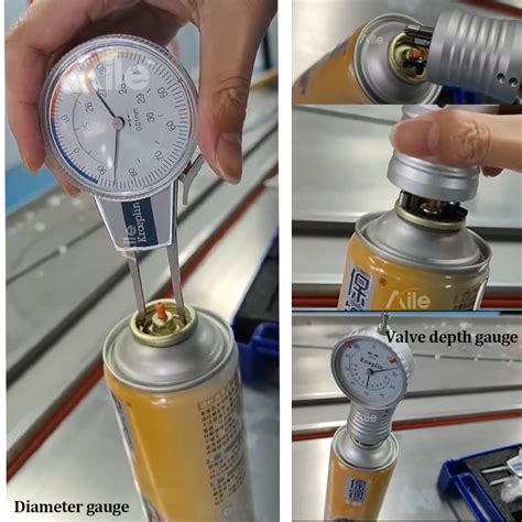 Aerosol Cans Diameter Gauge And Depth Gauge For Sealing Test Aile