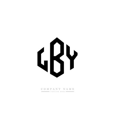 Lby Letter Logo Design With Polygon Shape Lby Polygon And Cube Shape