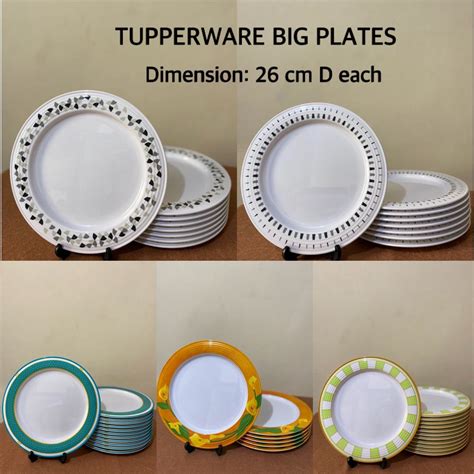 TUPPERWARE MELAMINE BIG PLATE Furniture Home Living Kitchenware