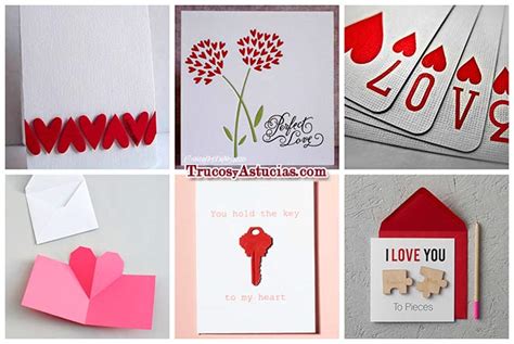 21 Tarjetas De Amor Para San Valentín Con Manualidades Trucos Y