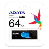 Memoria Adata Gb Usb Uv Retractil Negro Azul Auv G Rbkbl