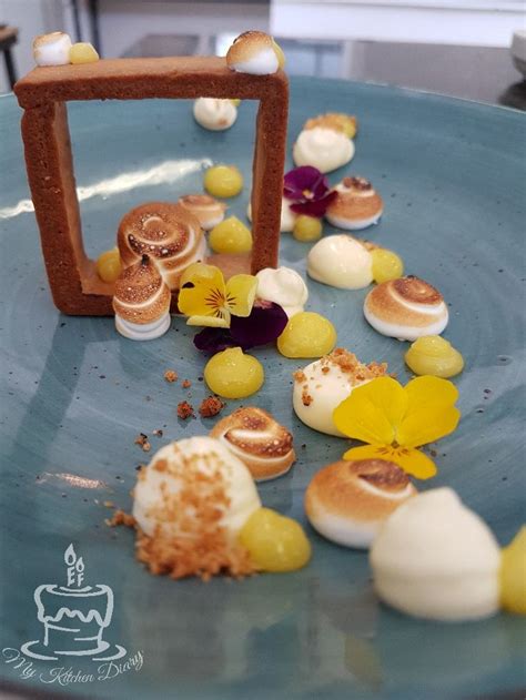 Deconstructed Lemon Meringue Tart Delicious Donuts Plated Desserts