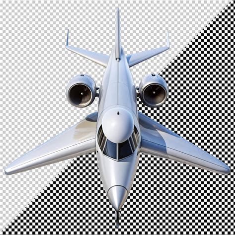 Premium PSD | Jet on transparent background