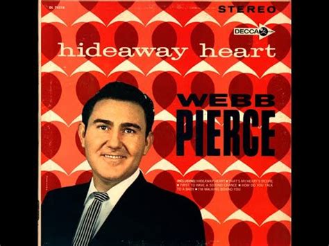 Webb Pierce Hideaway Heart Complete Stereo Vinyl Lp YouTube