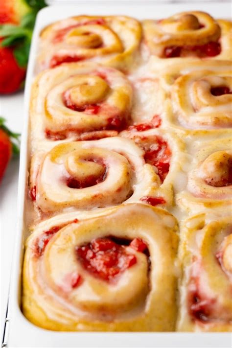 Strawberry Cinnamon Rolls Sugar Pursuit