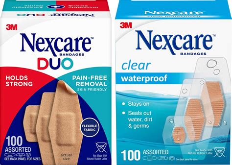 Amazon Nexcare Bandage Variety Pack Waterproof Clear And Duo