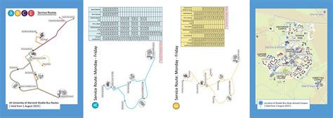 University of Warwick Shuttle Bus Leaflet on Behance