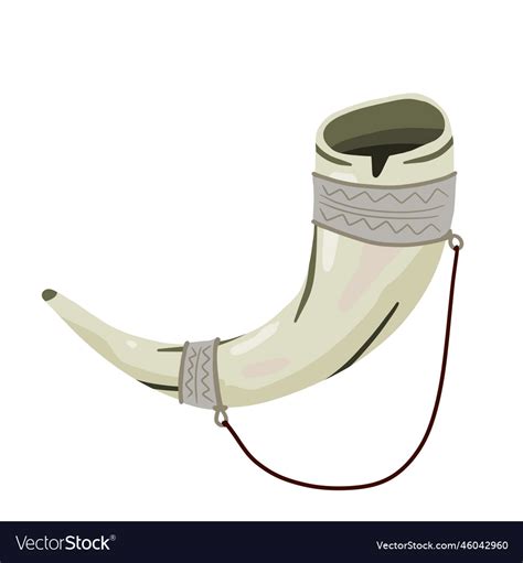 Jewish horn shofar ritual trumpet Royalty Free Vector Image