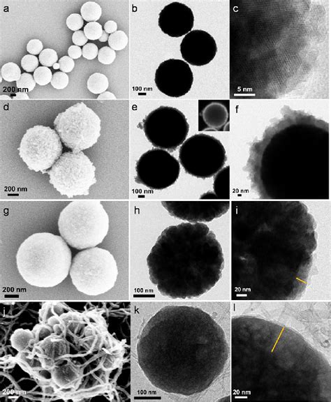 SEM Image Bright Field TEM Image And High Resolution TEM HR TEM