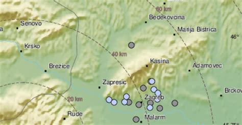 EMSC je ispravio podatke Potres od 2 9 danas je bio kod Krškog a ne