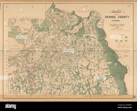 Map of Orange County, Florida Stock Photo - Alamy