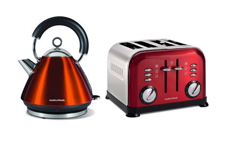 MORPHY RICHARDS METALLIC ACCENTS KETTLE AND RETRO 4 SLICE TOASTER SET | eBay