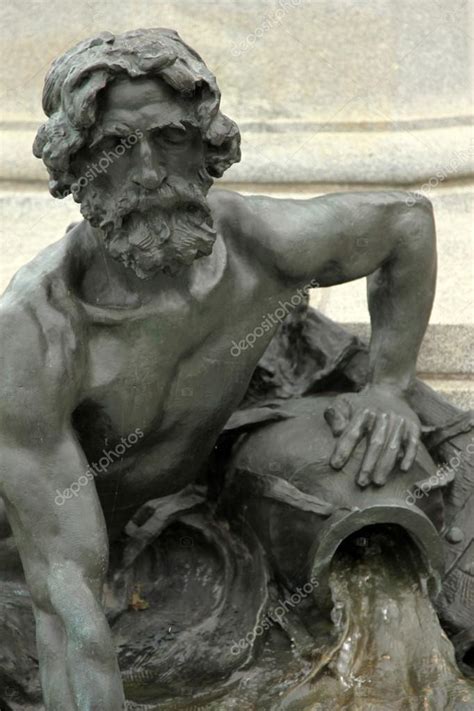 Statue of Man Pouring Water - Montreal, Canada — Stock Photo © imagex ...