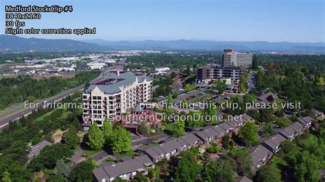 Medford Rogue Valley 4k Aerial Stock Video Clip 4 Rogue Valley Manor