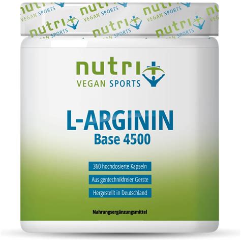 Nutri Vegan L Arginin Base Vitaminstore De