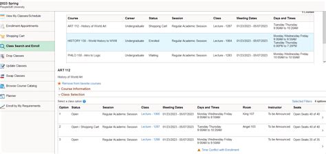 Managing Classes Using Peoplesoft Fluid User Interface