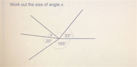 Solved Work Out The Size Of Angle X Math