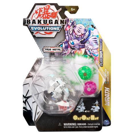 Bakugan Platinum Power Up Pack Diamond Haos Platinum Wrath