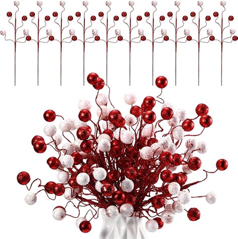 Amazon Hiboom Pcs Christmas Glitter Ball Picks Inch