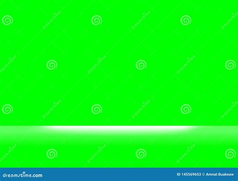 Green Screen Colors And White Light Shine For Background Backdrop Green Screen And Spotlight