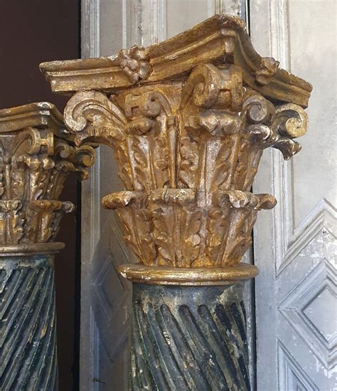 Proantic: Pair Of Renaissance Style Columns