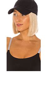 Amazon Qlenkay Baseball Hat With Hairs 14inch Straight Short Bob