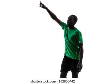 One African Man Soccer Player Celebrating Stock Photo 149674877