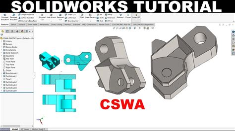 Solidworks Tutorial Cswa Practice Sample Exam Part4 Youtube