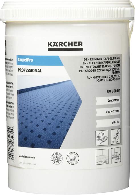 Karcher Detergente RM 760 Carpet Cleaner Para Puzzi Blanco 800g