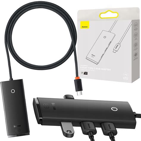 BASEUS HUB ADAPTER ROZDZIELACZ USB C USB C 4x USB 3 0 DO KOMPUTERA