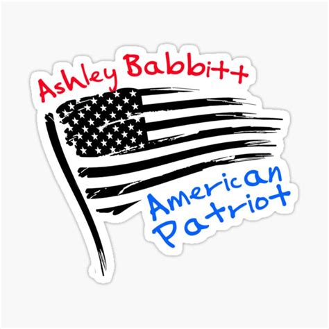 American Patriot Ashley Babbitt Sticker For Sale By Hamzaelmassoudi