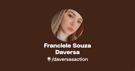 Franciele Souza Daversa Instagram Facebook Linktree