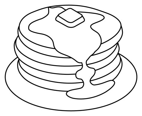 Pancakes Emoji Coloring Page ColouringPages