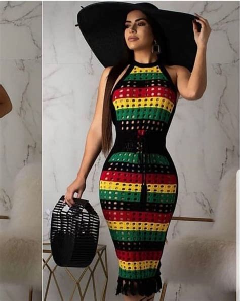 Pin On Jamaica Crochet Dress Boho Crochet Dress Rasta Dress