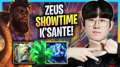 Zeus Showtime With Ksante T1 Zeus Plays Ksante Top Vs Gwen