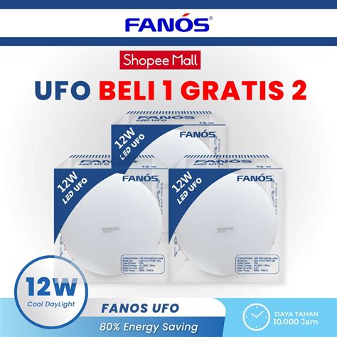 Jual FANOS UFO 12 15 WATT PROMO VIRAL BELI 1 GRATIS 2PCS Lampu LED