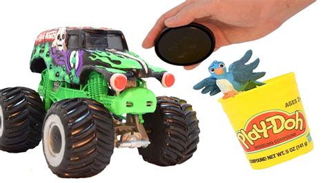 Our First Grave Digger Monster Jam Monster Truck Play Doh Stop Motion