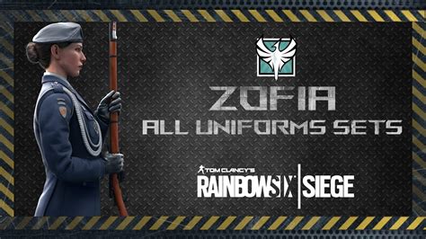 Zofia Elite And All Uniforms Sets Including Dev Weapon Skin Rainbow