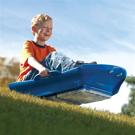 Ice Meister Slicer Sled - All-Season Sledding on Grass or Snow | The Green Head