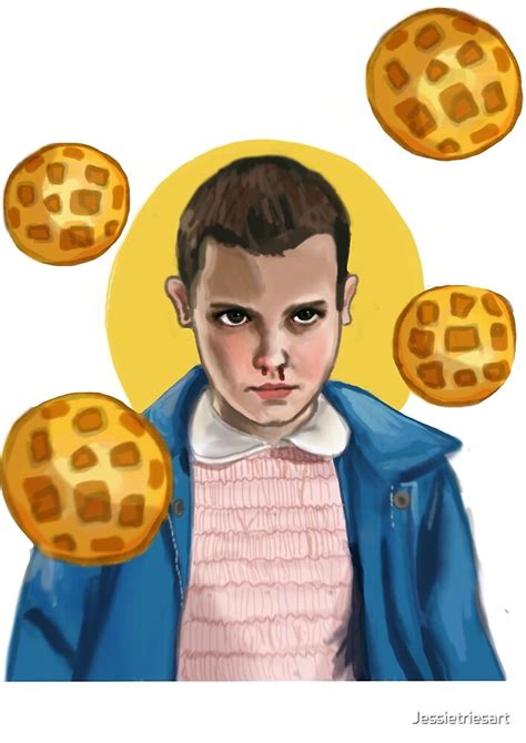 Eleven Surrounded By Eggos By Jessietriesart Redbubble