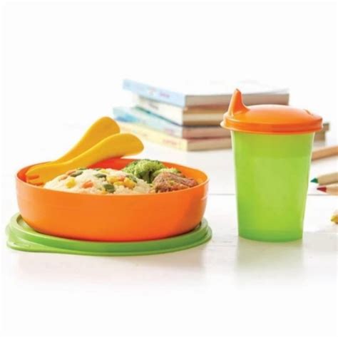 Tupperware Tiwi Kidz Alat Makan Bayi Baby Feeding Set Cup Piring