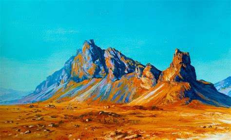 Mountains - acrylic painting by SilverScythe89 on DeviantArt