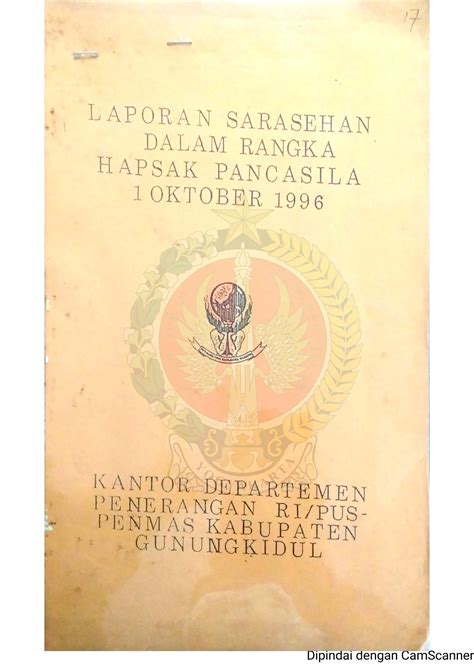 Laporan Sarasehan Dalam Rangka Hari Peringatan Kesaktian Pancasila 1