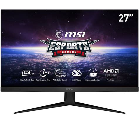 Buy MSI Optix G271 Full HD 27 IPS LCD Gaming Monitor Black Free