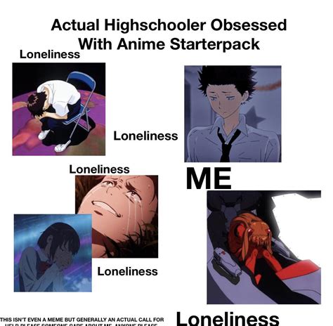 Actual Highschooler Obsessed With Anime Starter Pack Rstarterpacks