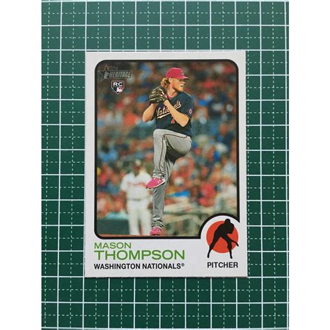 ★topps Mlb 2022 Heritage 113 Mason Thompson Washington Nationals ベース