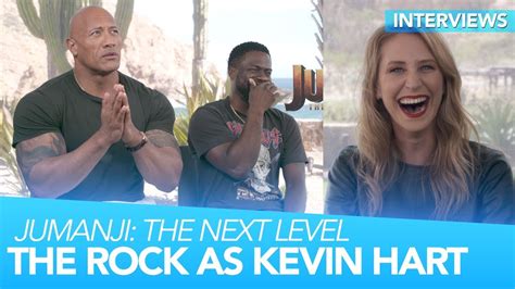 The Rock HILARIOUSLY IMPERSONATES Kevin Hart Jumanji The Next Level