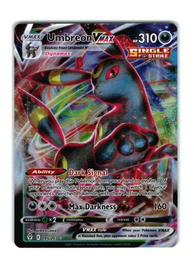 Pokemon TCG Evolving Skies Umbreon VMAX 095 203 Full Art Holo Near Mint